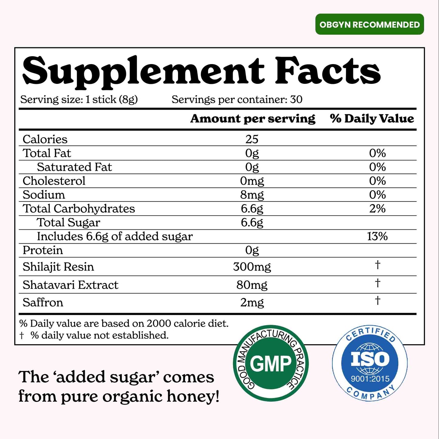 SHE-Lajit™ Award Winning Honey Packs